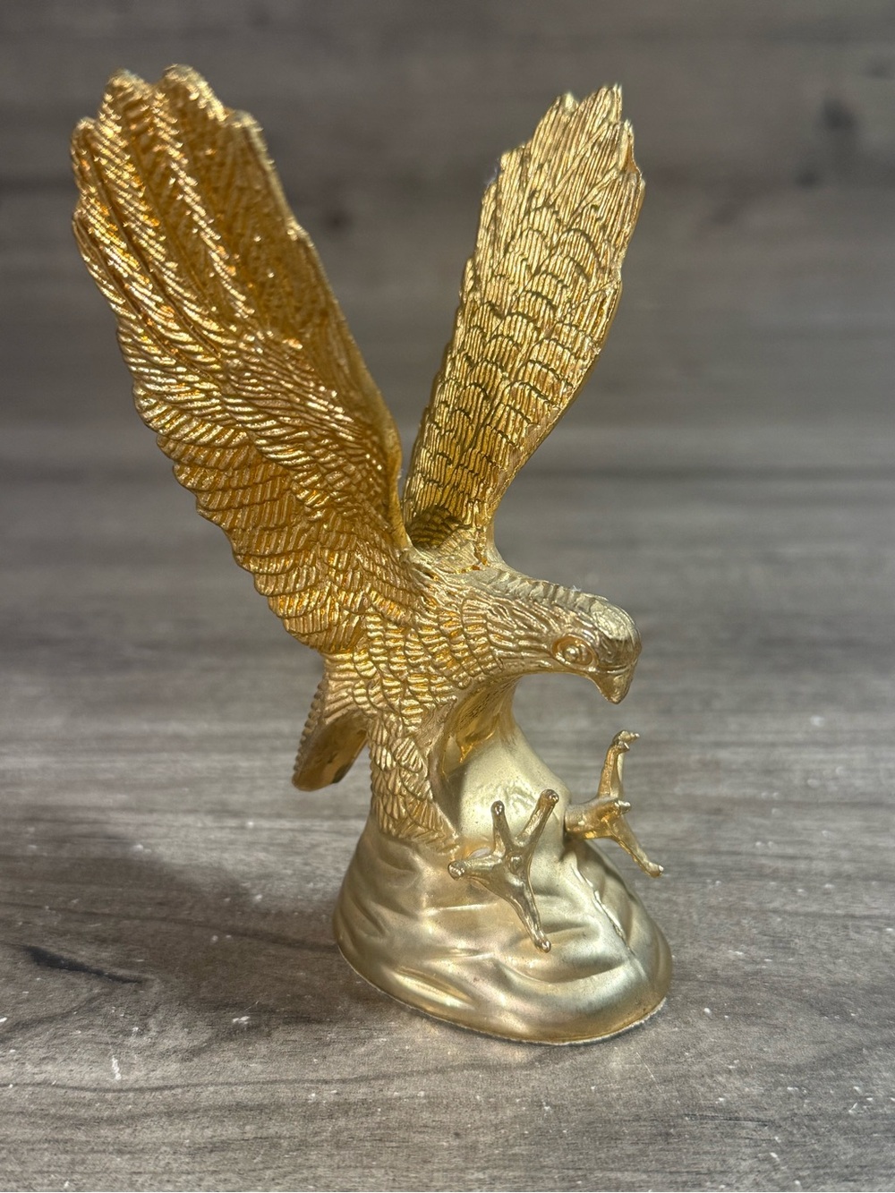 Vintage Hampshire 24K Gold Coated Eagle Sculpture Figurine American Bald Eagle
